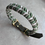 Paracord Halsband Hund grün
