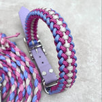 Paracord Hundehalsband pink