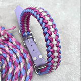 Paracord Hundehalsband pink