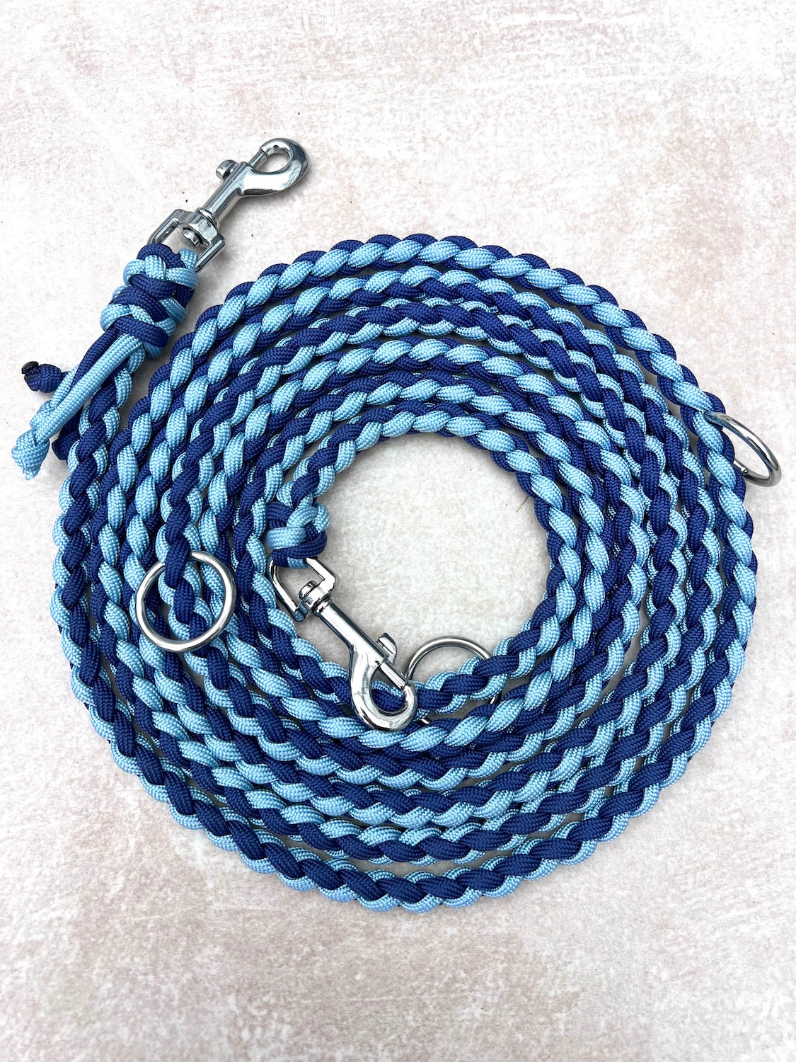 Paracord Hundeleine Blau