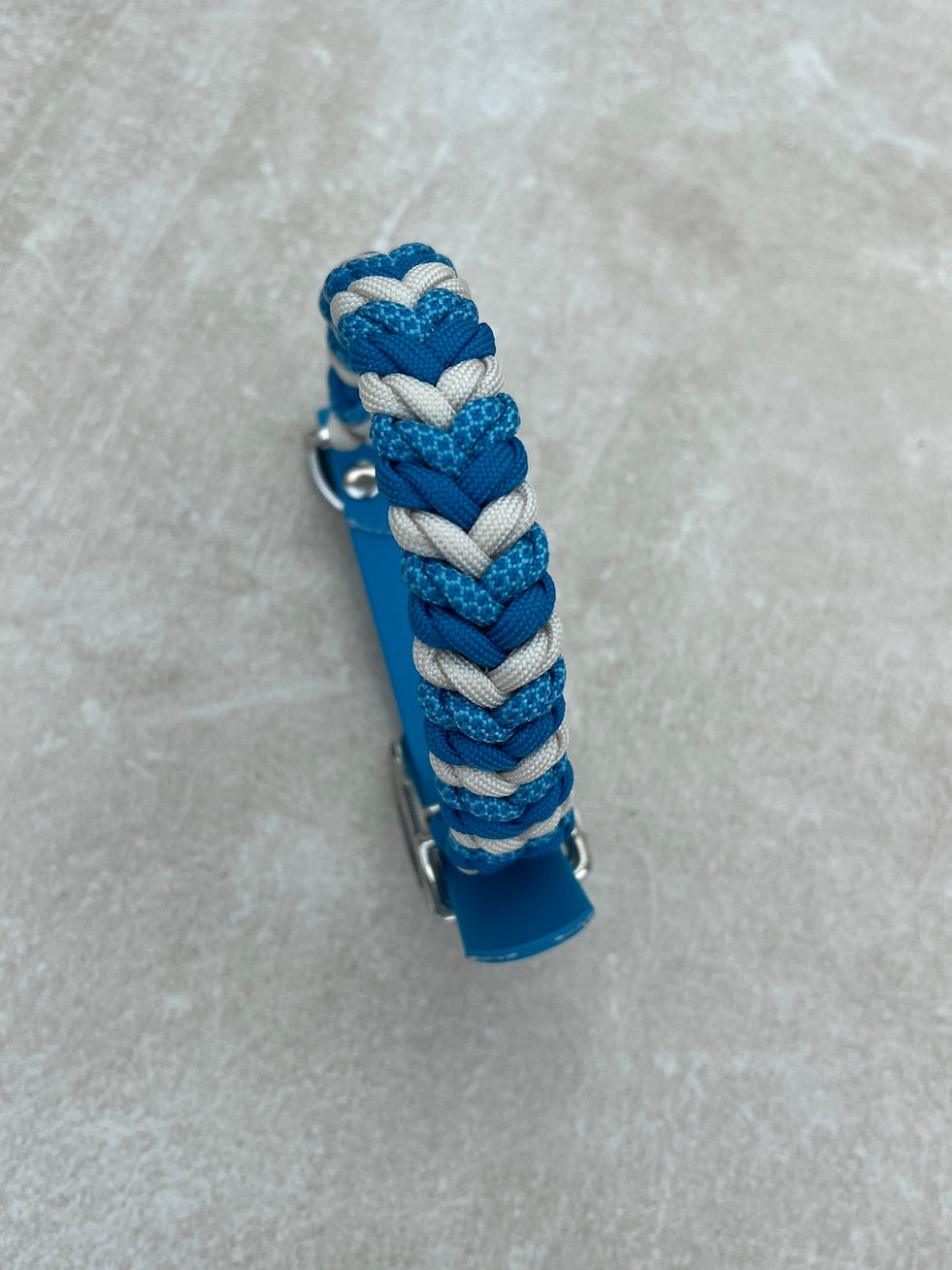 Paracord Halsband Hund blau