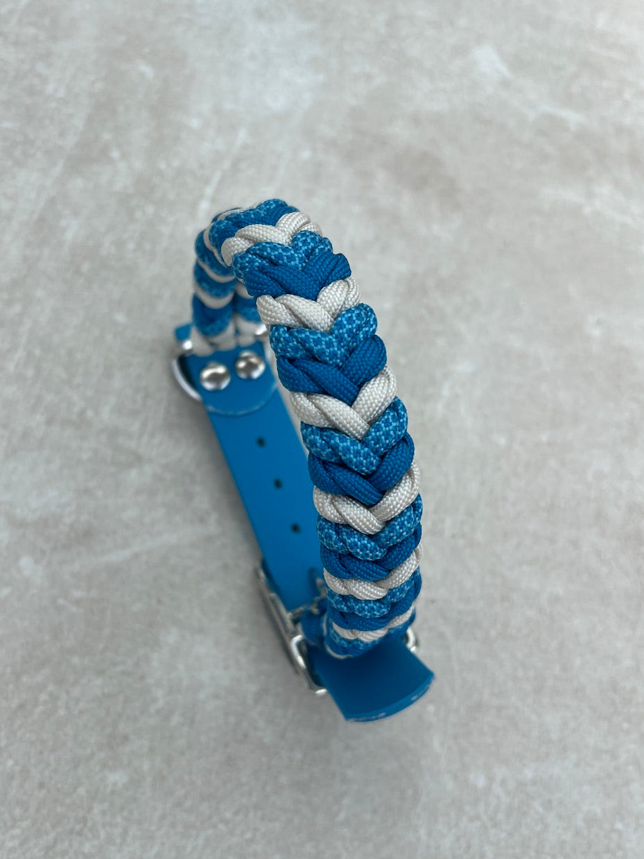 Paracord Hundehalsband blau