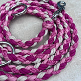 Paracord Hundeleine pink