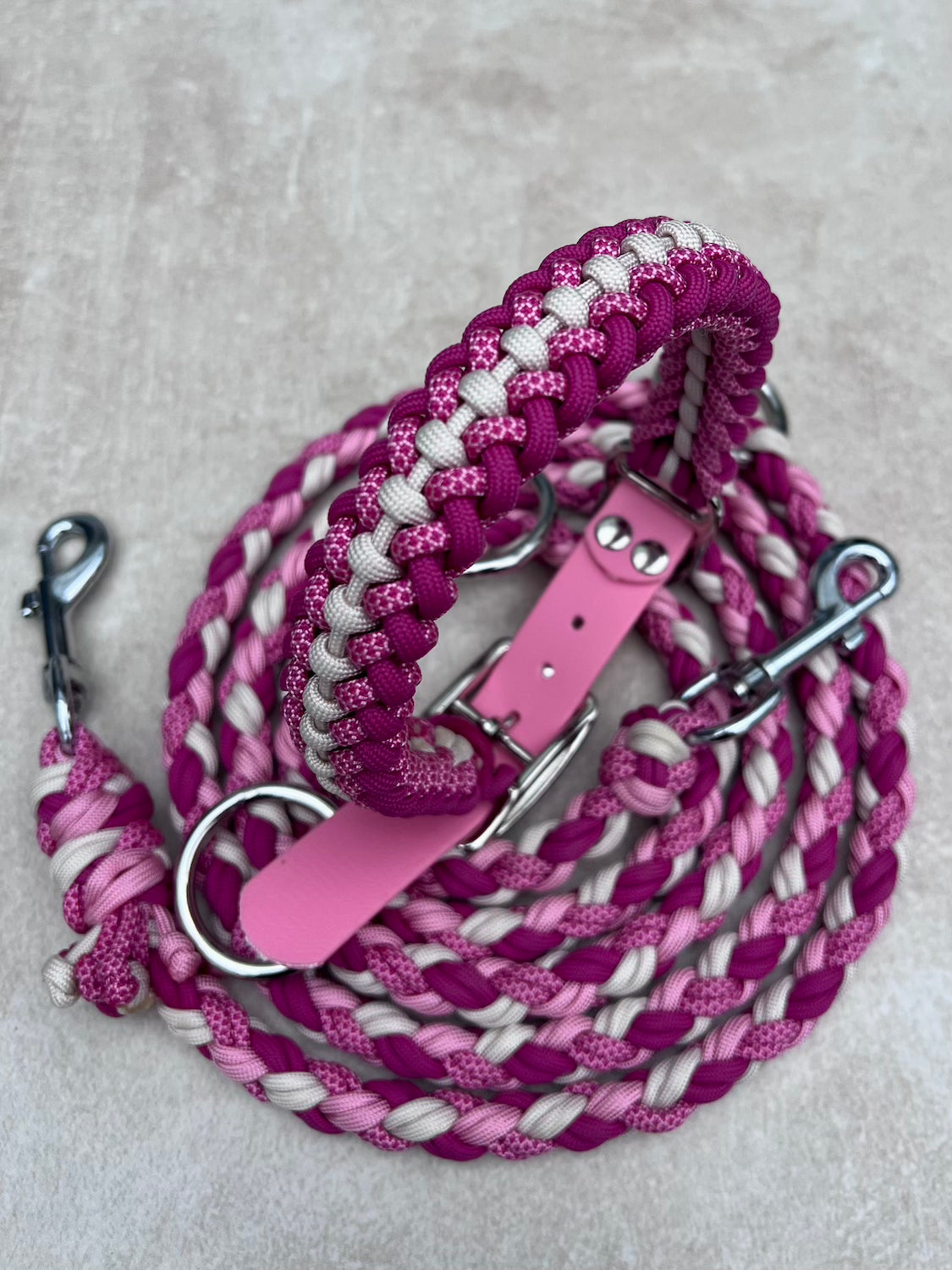 Hundehalsband Pink Paracord
