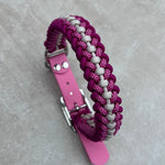 Paracord Hundehalsband pink