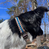 Hundehalsband Paracord Braun
