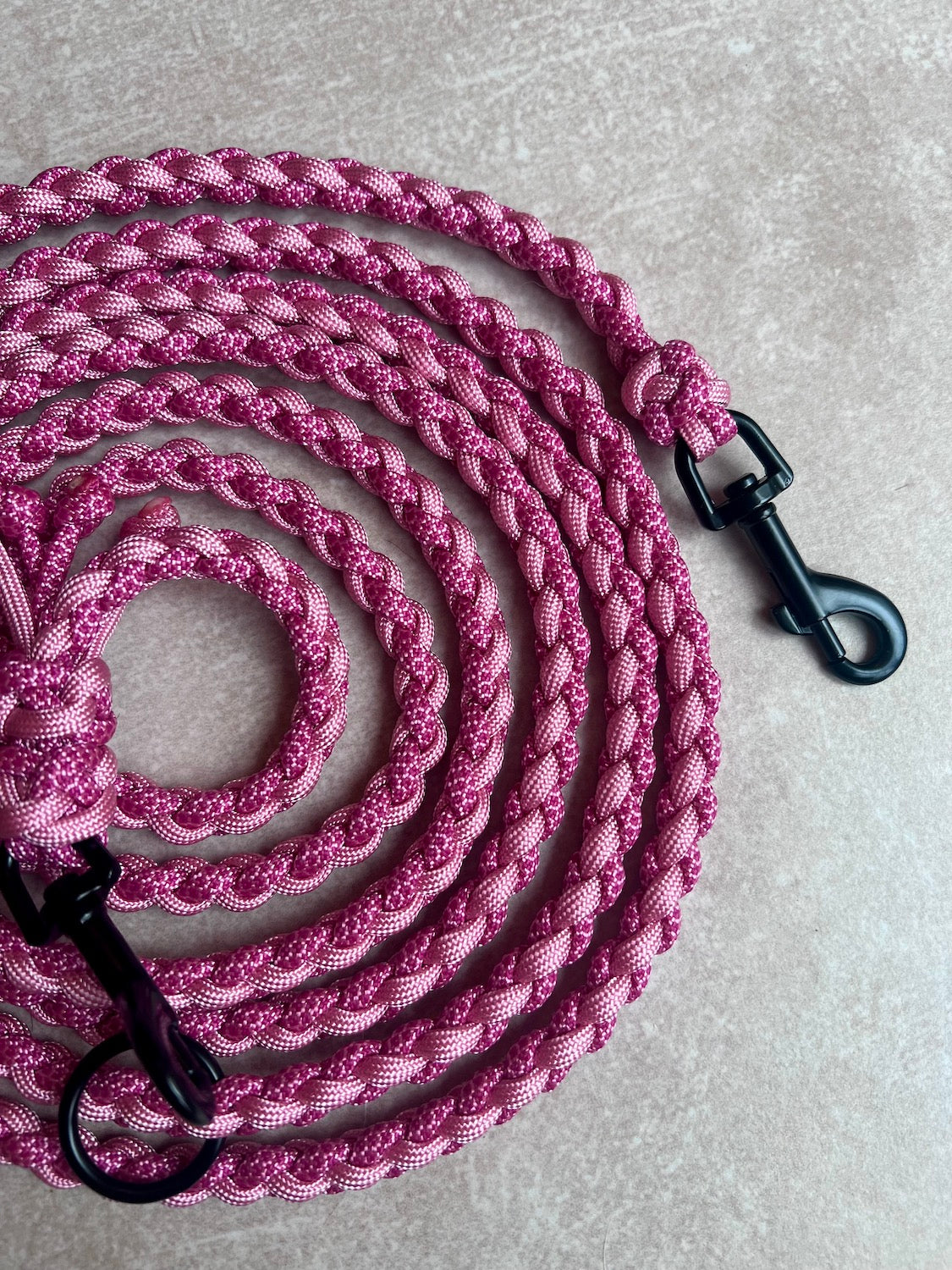 Paracord Hundeleine Pink