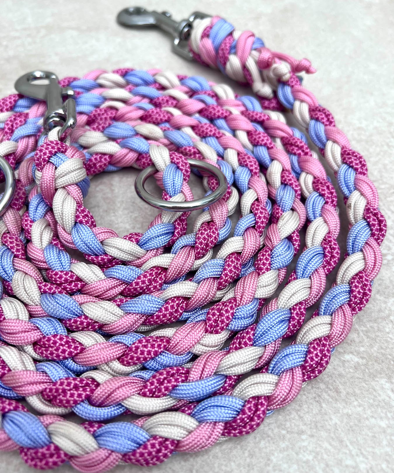 Paracord Hundeleine Lila