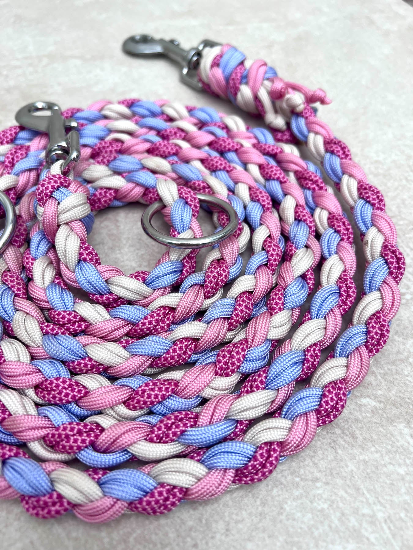 Paracord Hundeleine Lila