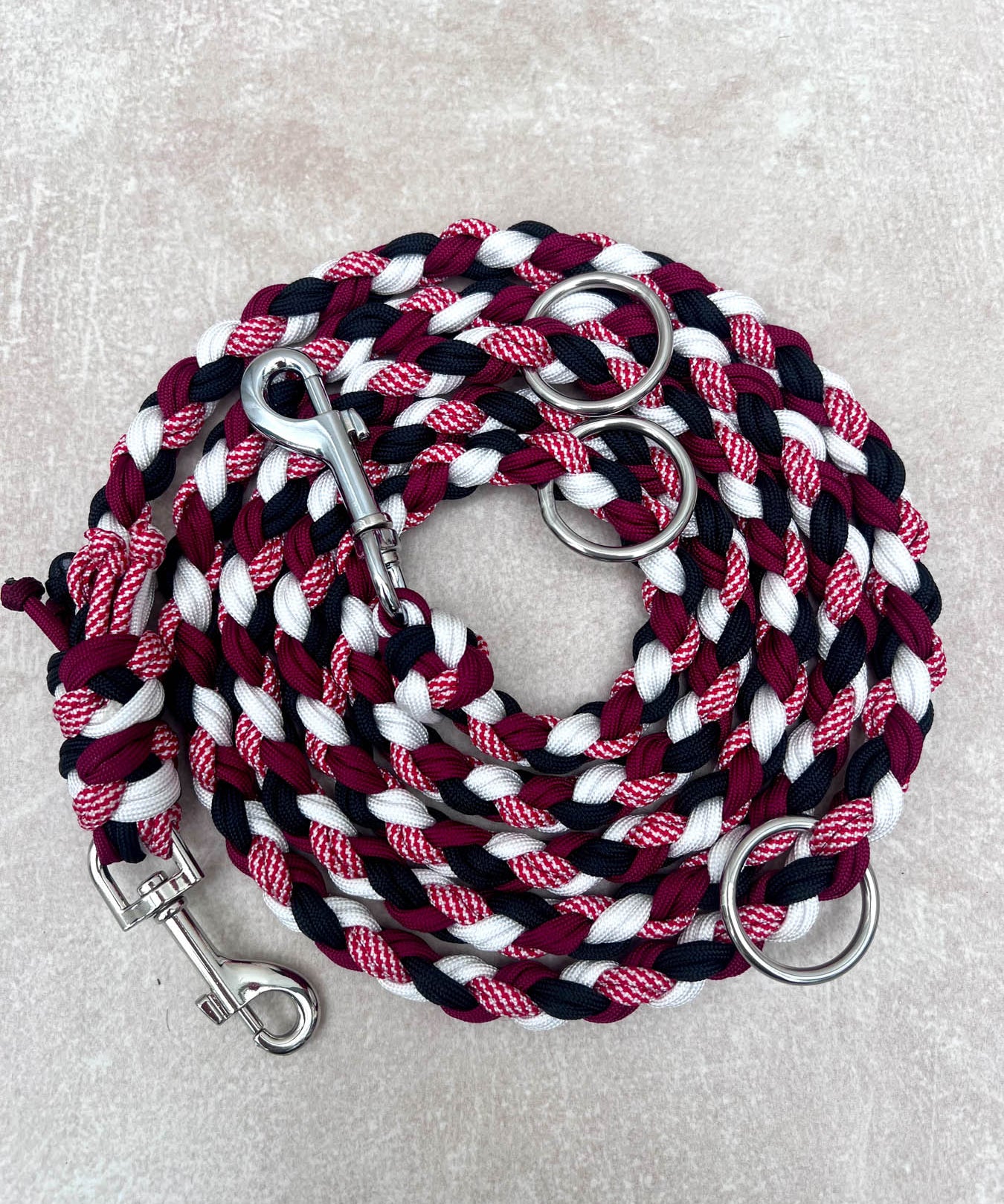 Paracord Hundeleine rot