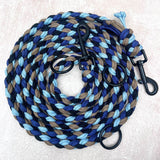 Paracord Hundeleine blau