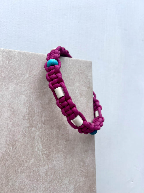 EM-Keramik Halsband BURGUNDY (mittlere Hunde)