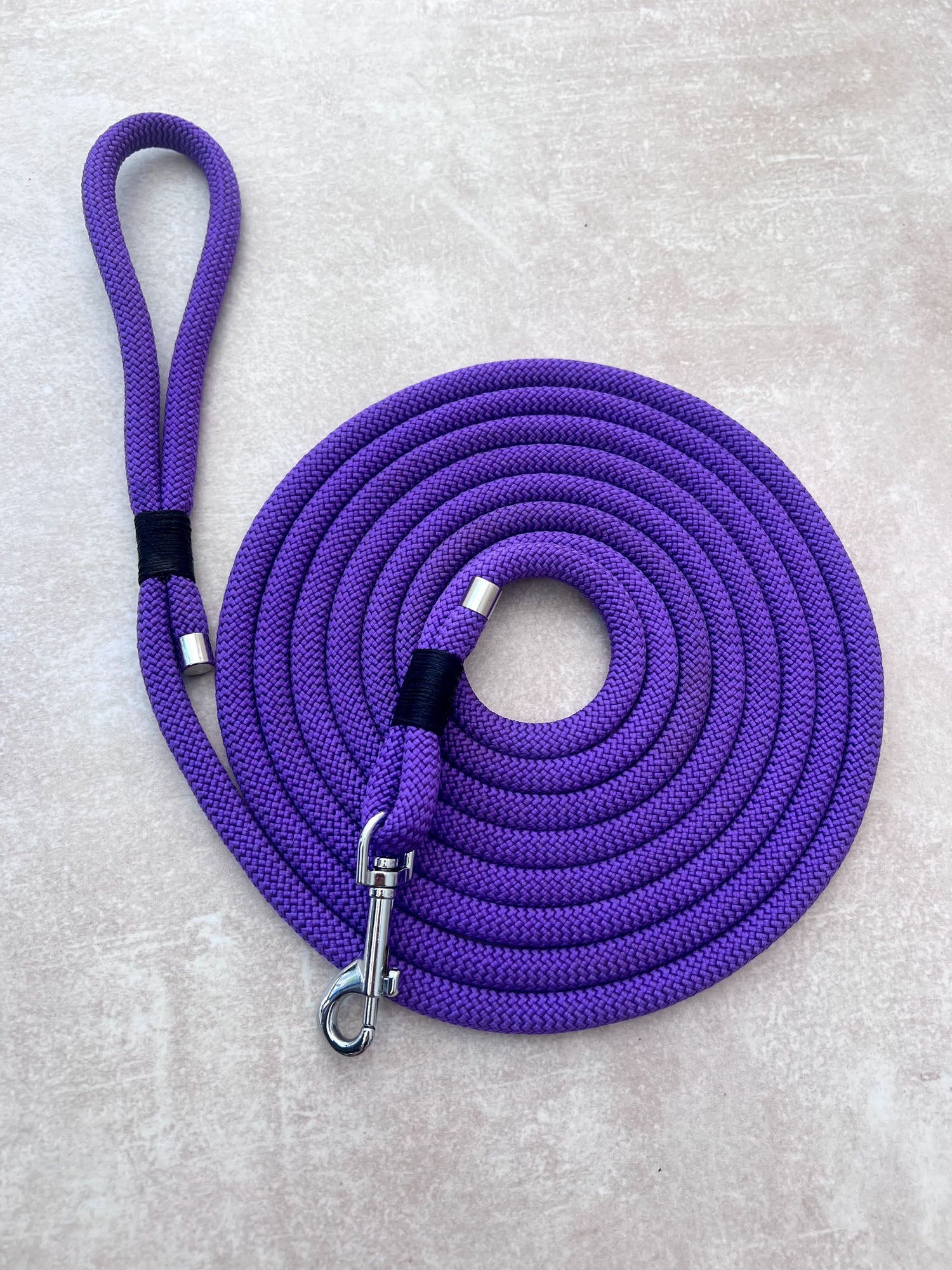 Seilleine VIOLETT 3.7m (mittlere & grosse Hunde)